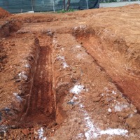 Excavación de cimentación en Sant Cugat